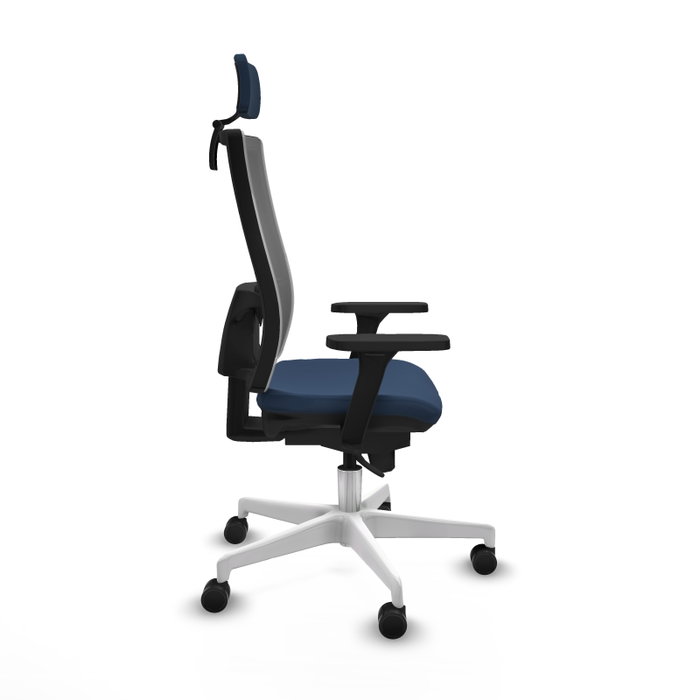 PIQUERAS Y CRESPO Silla de oficina Horna con mecanismo Sincro, Azul marino y Gris PIQUERAS Y CRESPO Silla de oficina Horna con mecanismo Sincro, Azul marino y Gris