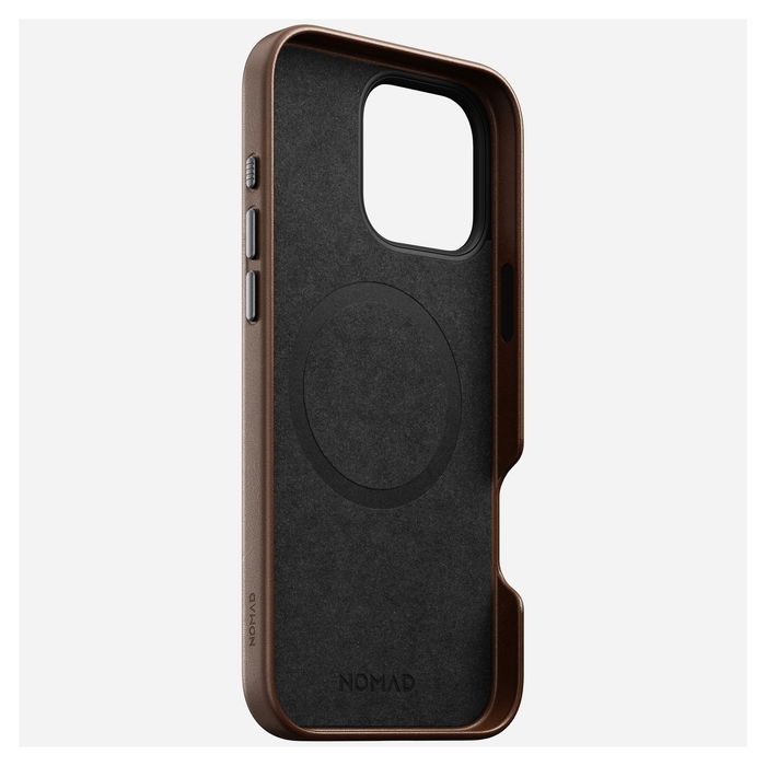 Nomad Traditional Leather Case Brown para iPhone 16 Pro Max