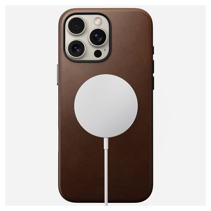 Nomad Traditional Leather Case Brown para iPhone 16 Pro Max