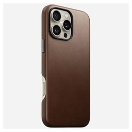 Nomad Traditional Leather Case Brown para iPhone 16 Pro Max