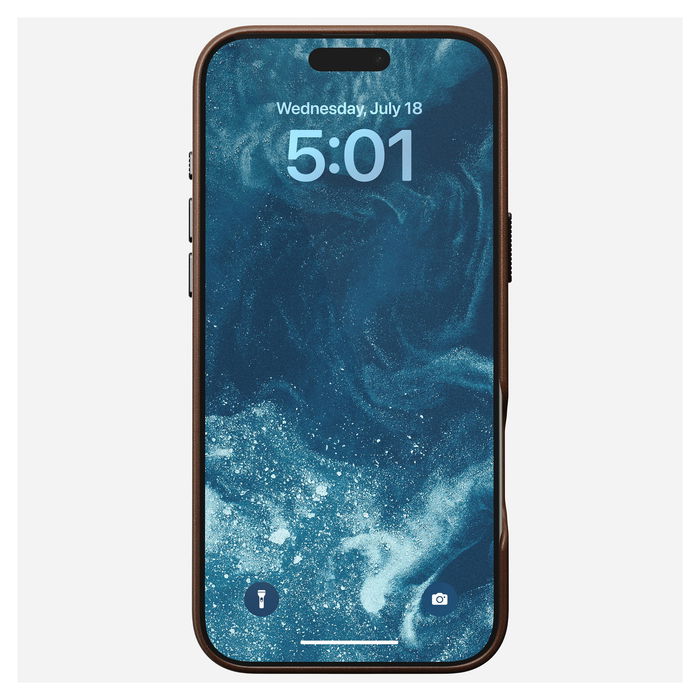 Nomad Traditional Leather Case Brown para iPhone 16 Pro Max