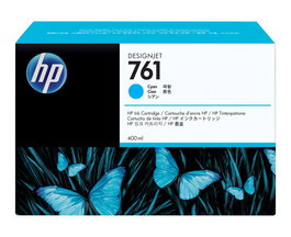 HP Cartucho Tinta DesignJet 761 Cian 400 mL Tinta a base de colorante