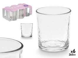 VIVALTO Set 6 Vasos 265ml Puntos Nilo 26x9x16cm (Set de 8)