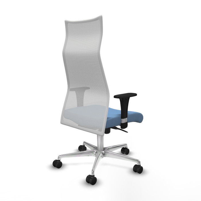 PIQUERAS Y CRESPO Sillón Albacete Mecanismo Sincro Azul cielo/Blanco