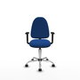 PIQUERAS Y CRESPO Silla de oficina Aýna Azul con Brazos 1D