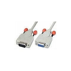 Lindy Cable de Señal RS232 9P-SUBD Macho/Hembra 0.5m, Gris