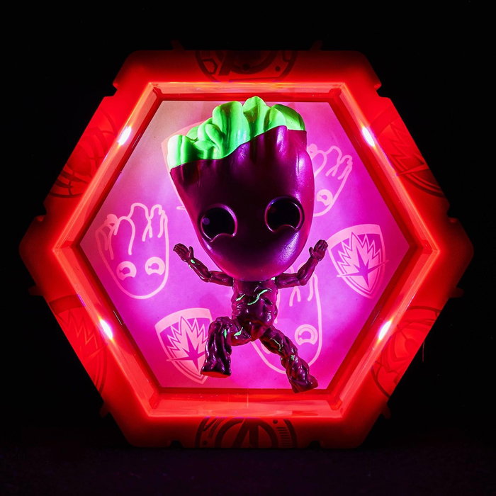 Wow Stuff Figura Pod Marvel Groot - Coleccionable con iluminación por sensor de movimiento, pilas AAA no incluidas