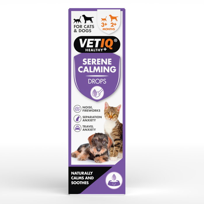 Vetiq Serene - Um Drops 100 mL para el Estrés y Tensión en Mascotas