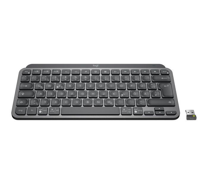 Logitech MX Keys Mini For Business Teclado Inalámbrico Compacto con Retroiluminación, Conexión Segura y Multidispositivo