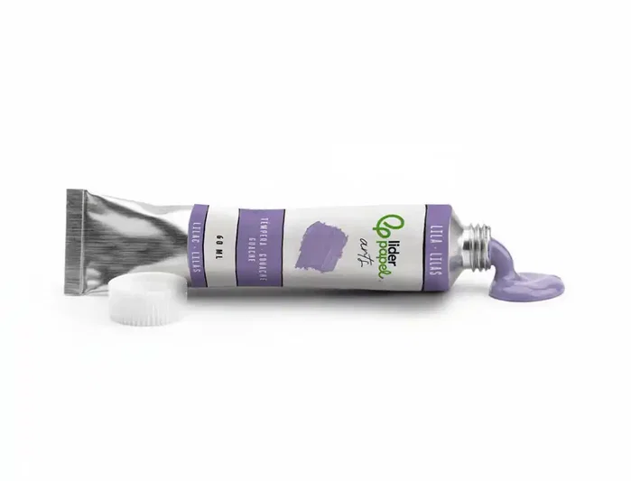 Liderpapel Témpera Gouache en Tubo de Aluminio de 60 ml, Color Lila