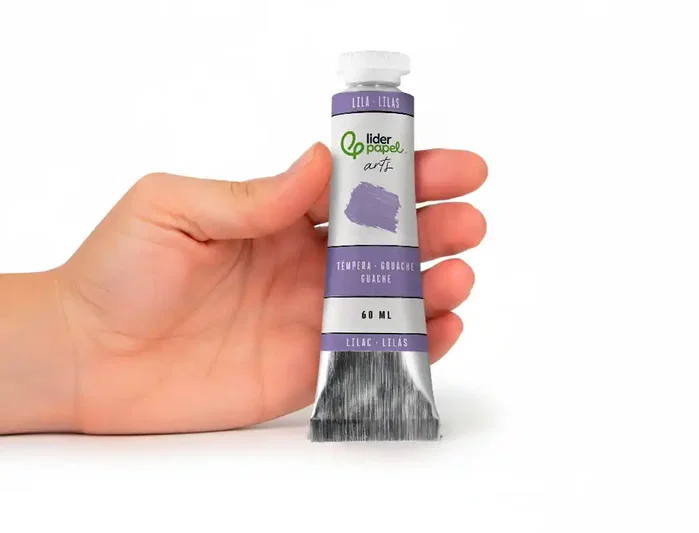 Liderpapel Témpera Gouache en Tubo de Aluminio de 60 ml, Color Lila