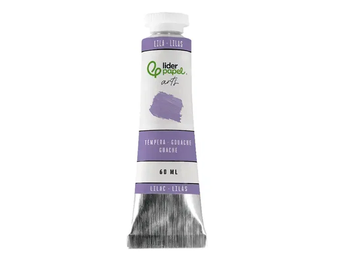 Liderpapel Témpera Gouache en Tubo de Aluminio de 60 ml, Color Lila