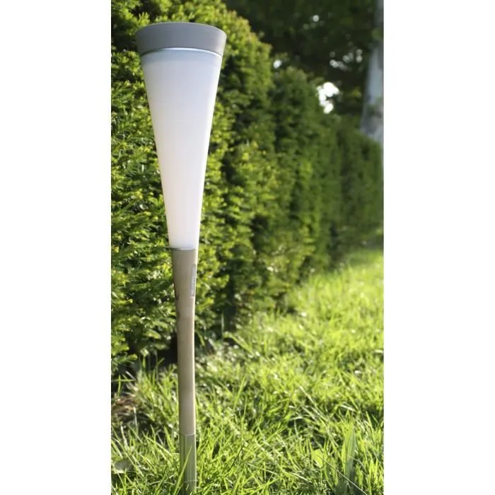AUCUNE Lámpara solar de caña corta, 30 lúmenes, blanco AUCUNE Lámpara solar de caña corta, 30 lúmenes, blanco