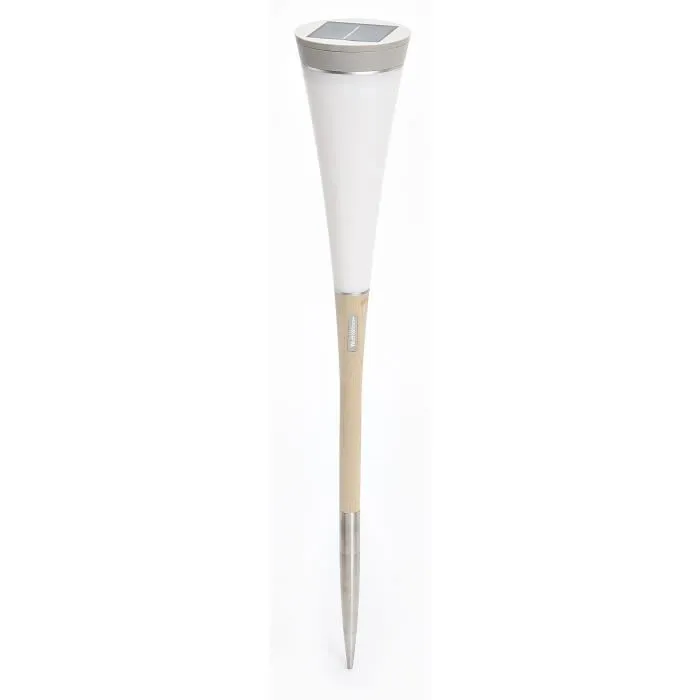 AUCUNE Lámpara solar de caña corta, 30 lúmenes, blanco AUCUNE Lámpara solar de caña corta, 30 lúmenes, blanco