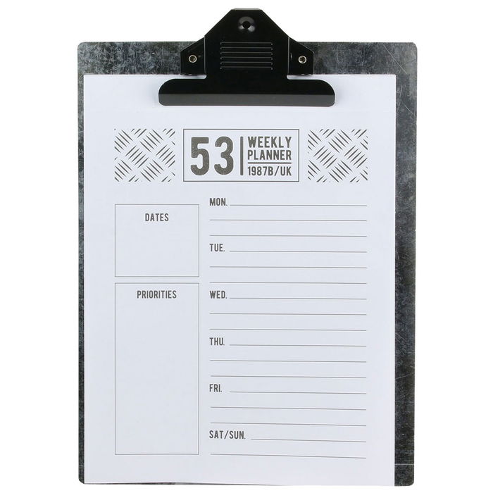 Totally Addict Portapapeles Deco Mural Clip Bistrot Negro/Natural 23x3,2x33,5 cm