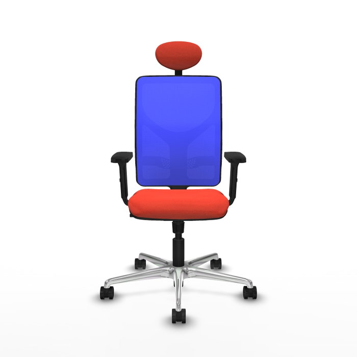 PIQUERAS Y CRESPO Silla de oficina Motilla con mecanismo Sincro, Naranja oscuro y Azul PIQUERAS Y CRESPO Silla de oficina Motilla con mecanismo Sincro, Naranja oscuro y Azul