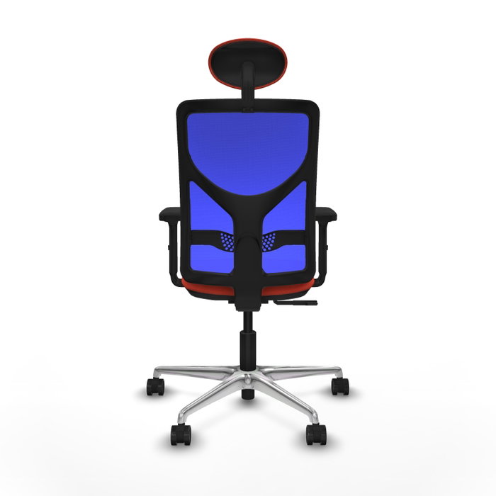 PIQUERAS Y CRESPO Silla de oficina Motilla con mecanismo Sincro, Naranja oscuro y Azul PIQUERAS Y CRESPO Silla de oficina Motilla con mecanismo Sincro, Naranja oscuro y Azul
