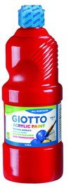 Tempera Acrilica Giotto 500 Ml Rojo