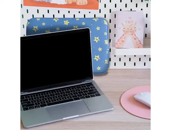 Mr.Wonderful Funda para Portátil 14' Estrellas, Wondee, Universal, Acolchada, 250x30x360 mm, Protección Antigolpes