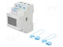 FINDER Controlador para raíl DIN OC -25÷70°C 999999,9kWh