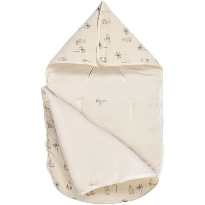 Candide Nido para bebé CAN3275051761201 70 cm 0/3 meses Blanco con estampado de tigre