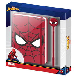KARACTERMANIA Set Diario y Bolígrafo Spiderman Marvel 22.4x2.2x23.2cm