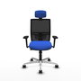 PIQUERAS Y CRESPO Silla de oficina Yunquera Azul y Negro