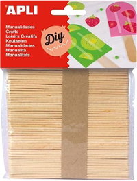 Apli Palos de Polo de Madera Natural 114x10 mm - Set de 5