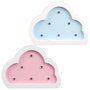 Home Deco Kids Lámpara De Madera Nube Iluminación LED Suave Infantil Rosa o Azul