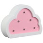 Home Deco Kids Lámpara De Madera Nube Iluminación LED Suave Infantil Rosa o Azul