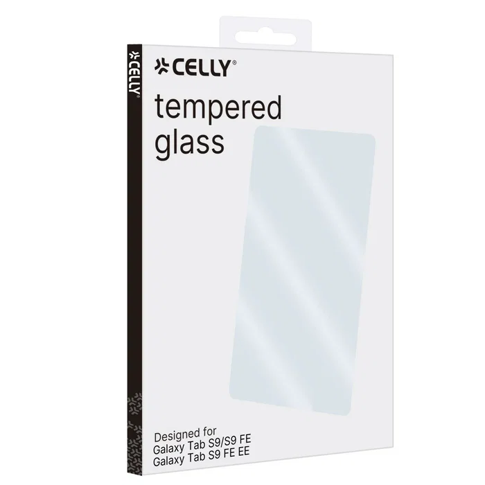 Celly GLASSTAB12 Protector Pantalla Vidrio Templado 9H 11" (27.9 cm) Anti-huellas para Samsung Galaxy Tab S9, S9 FE, S9 FE Enterprise Edition