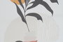 DKD Home Decor Set de 6 Lienzos Enmarcados de Hojas 40x2,8x60 cm