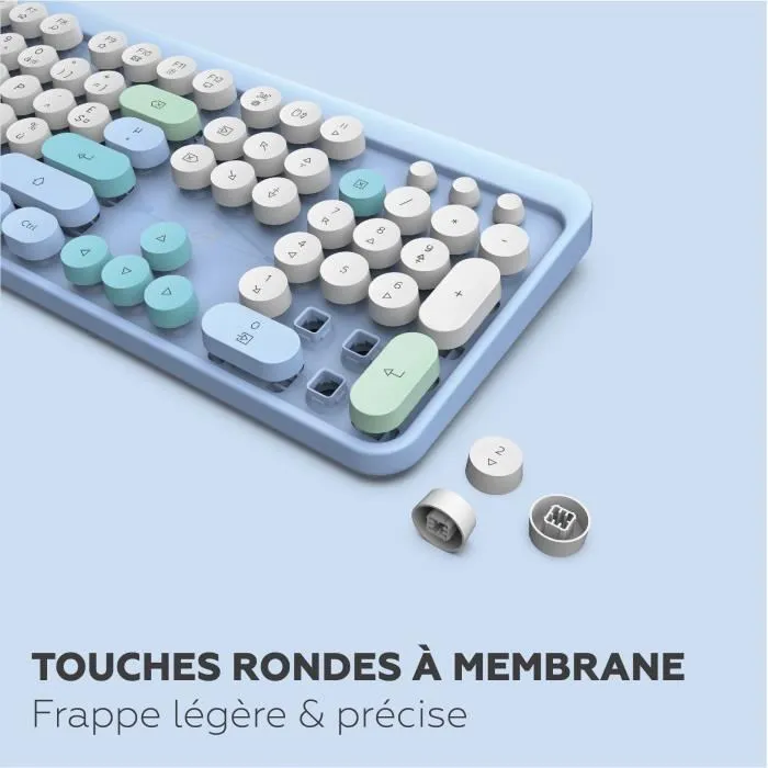 Mobility Lab MOB3700527313887 Combo Teclado + Mouse Inalámbrico Pure Color Azul Diseño Ergonómico Escritura Discreta Mobility Lab MOB3700527313887 Combo Teclado + Mouse Inalámbrico Pure Color Azul Diseño Ergonómico Escritura Discreta