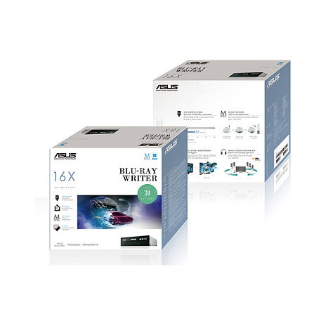 Asus BW-16D1HT Unidad de disco óptico interna Blu-Ray DVD Combo Negro Asus BW-16D1HT Unidad de disco óptico interna Blu-Ray DVD Combo Negro
