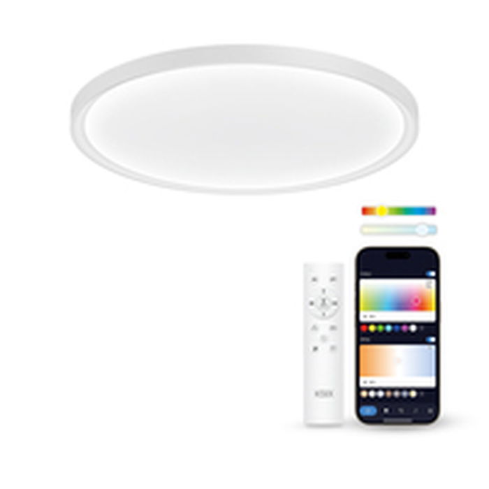 Plafón LED KSIX SmartLED KSIX Halo 2 Blanco Plástico 25 W (3000k - 6500k) (6500 K)