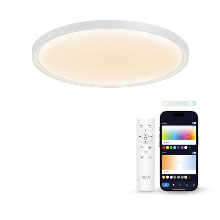 Plafón LED KSIX SmartLED KSIX Halo 2 Blanco Plástico 25 W (3000k - 6500k) (6500 K)