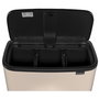 Brabantia Bo Touch Bin 3 x 11 L Soft Beige