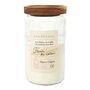 Home Deco Factory Vela Perfume Acacia Cocooning Tarro Vidrio Tapa Madera Aroma Algodón/Cachemira/Bosque 420g 50h 9.3x17cm