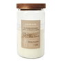 Home Deco Factory Vela Perfume Acacia Cocooning Tarro Vidrio Tapa Madera Aroma Algodón/Cachemira/Bosque 420g 50h 9.3x17cm