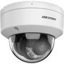 Hikvision Cámara IP Domo 4M Smart Hybrid Light ColorVu 2.8mm WDR IK10 IP67 Audio Alarma Luz Híbrida 30m 12V/PoE