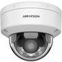 Hikvision Cámara IP Domo 4M Smart Hybrid Light ColorVu 2.8mm WDR IK10 IP67 Audio Alarma Luz Híbrida 30m 12V/PoE
