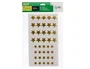 Liderpapel Gomets de estrellas doradas surtidas, bolsa de 5 hojas con 200 unidades