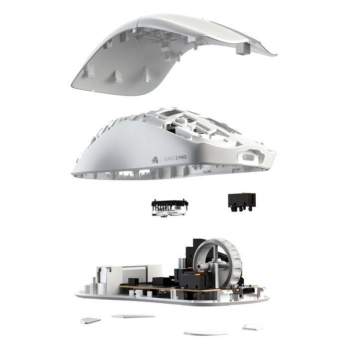Glorious Series 2 PRO Wireless Gaming Maus - weiß