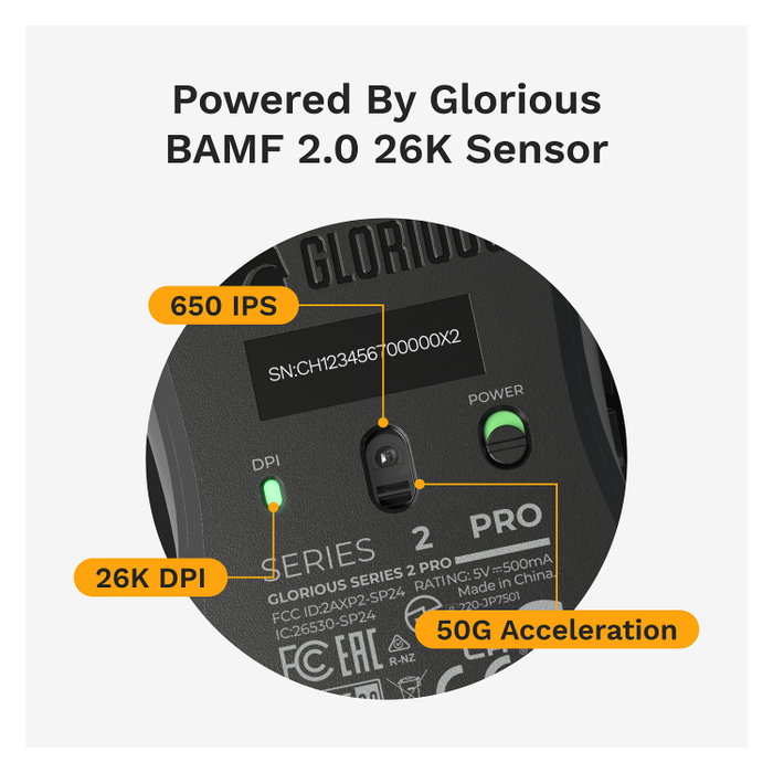 Glorious Series 2 PRO Wireless Gaming Maus - weiß