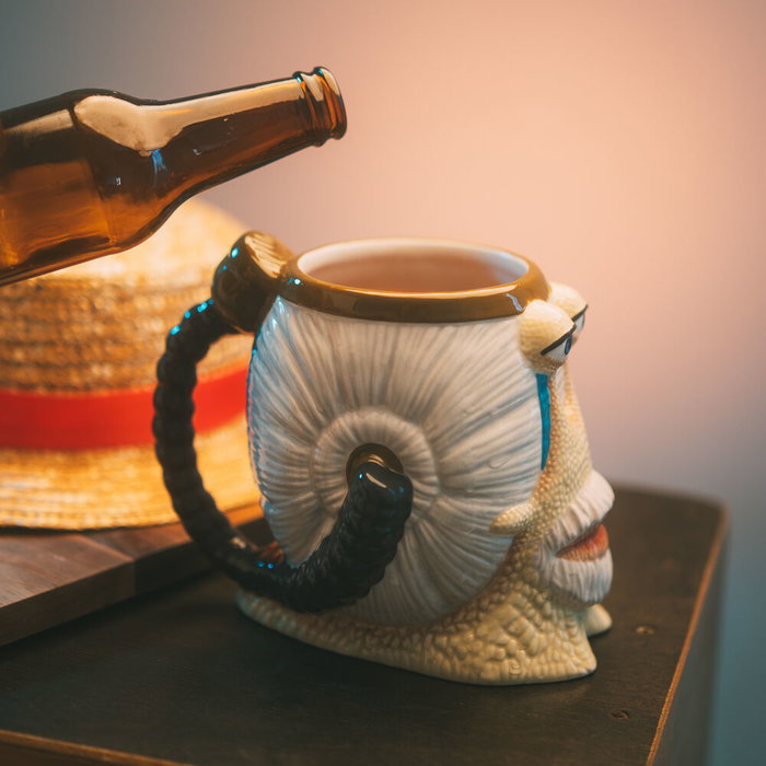 ERIK Jarra Den Den Mushi One Piece 800ml Dolomita Pintada a Mano