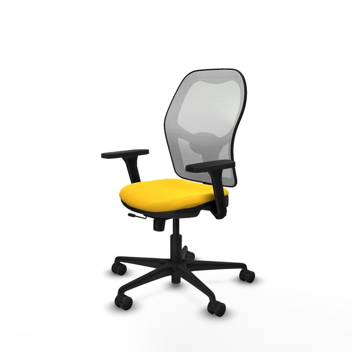 PIQUERAS Y CRESPO Silla de oficina Jorquera Sincro/Traslack Amarillo/Blanco