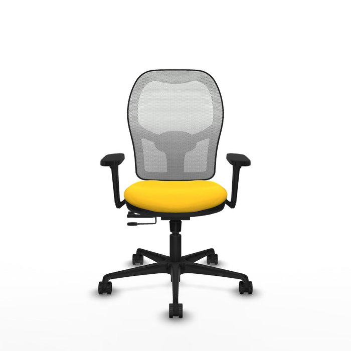PIQUERAS Y CRESPO Silla de oficina Jorquera Sincro/Traslack Amarillo/Blanco