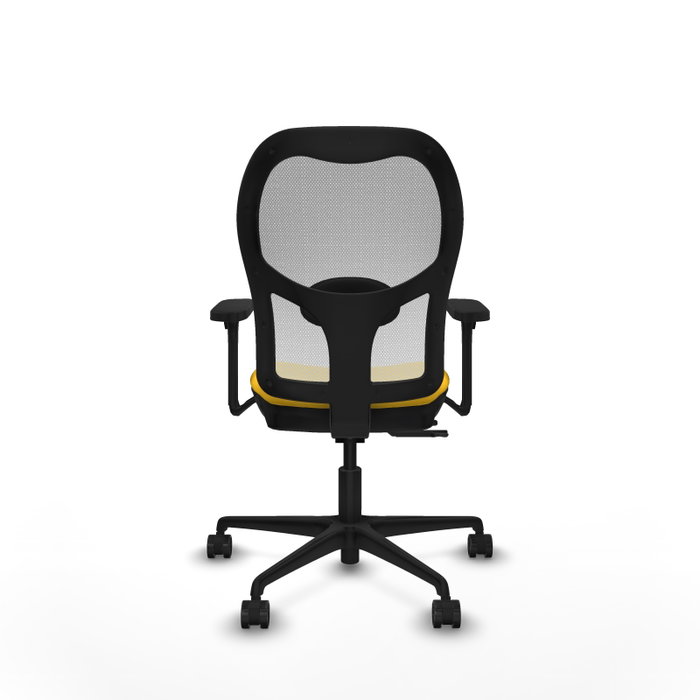 PIQUERAS Y CRESPO Silla de oficina Jorquera Sincro/Traslack Amarillo/Blanco