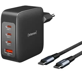 Intenso Kit Cargador GaN W140A3C 140 W con cable USB-C 2 m