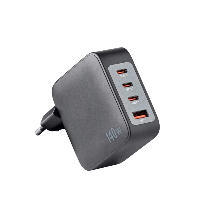 Intenso Kit Cargador GaN W140A3C 140 W con cable USB-C 2 m